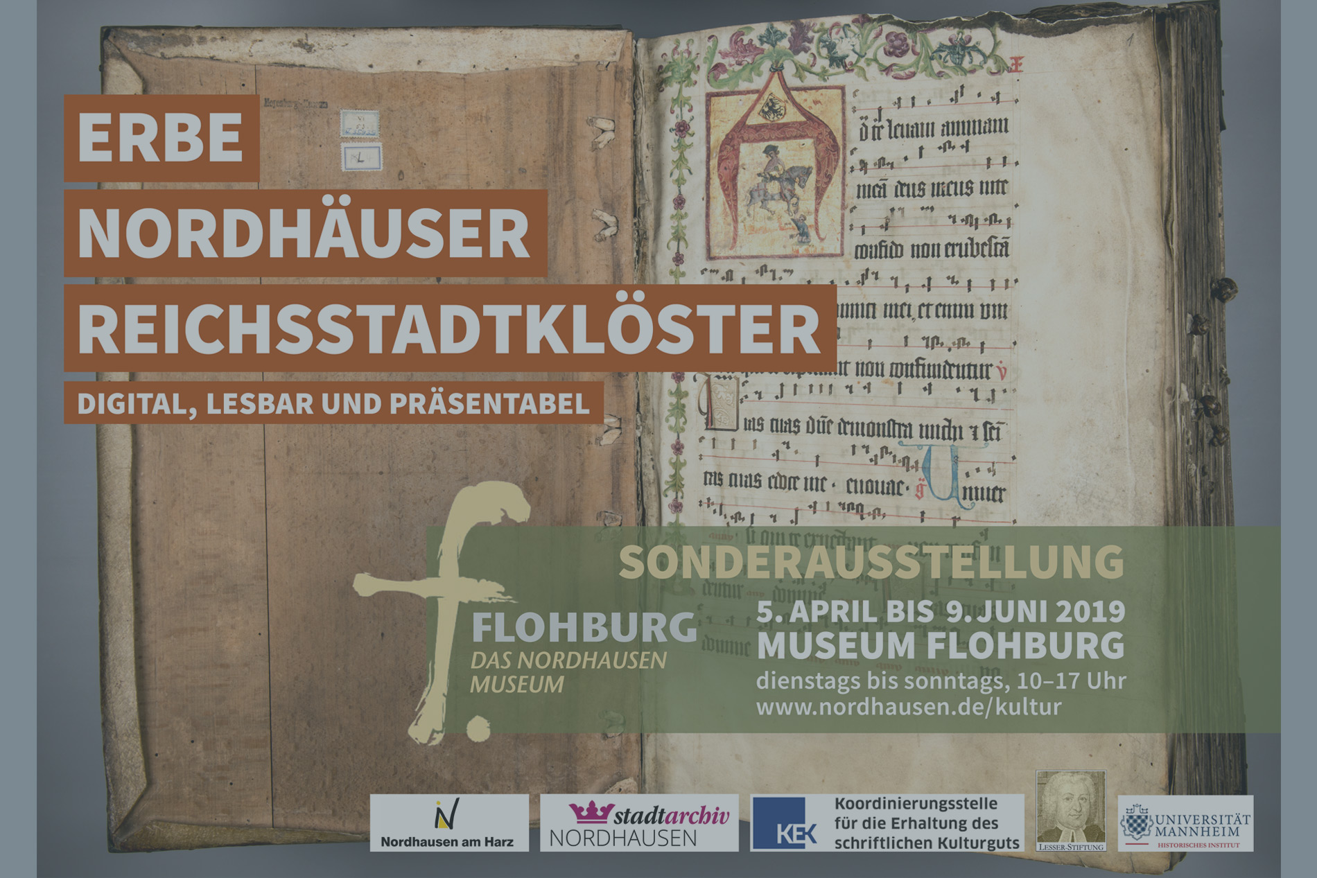 Plakat- & Flyergestaltung »Sonderausstellung Reichsstadtklöster«
